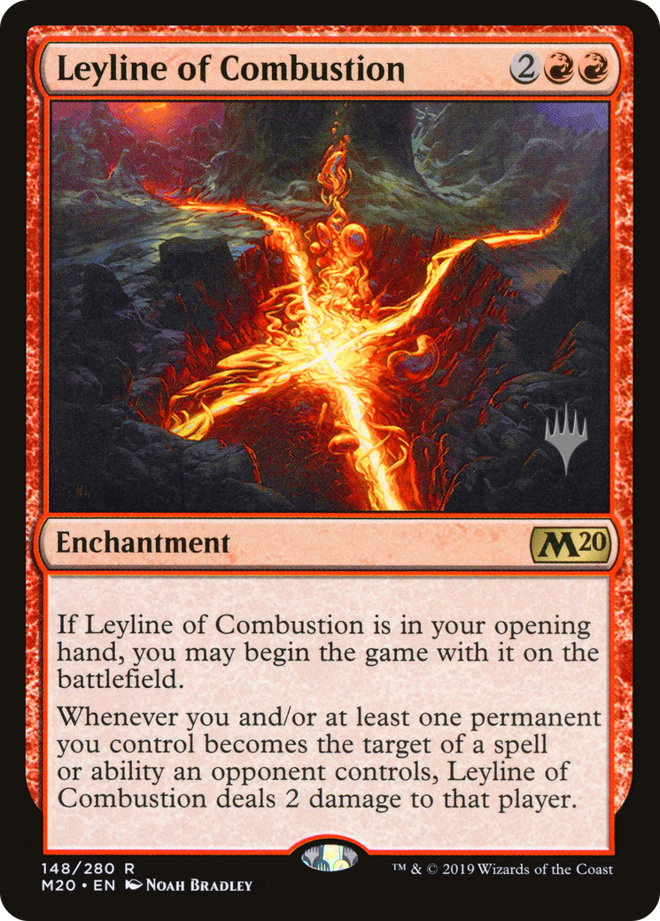 Leyline of Combustion (148p) Foil - Core Set 2020 Promos