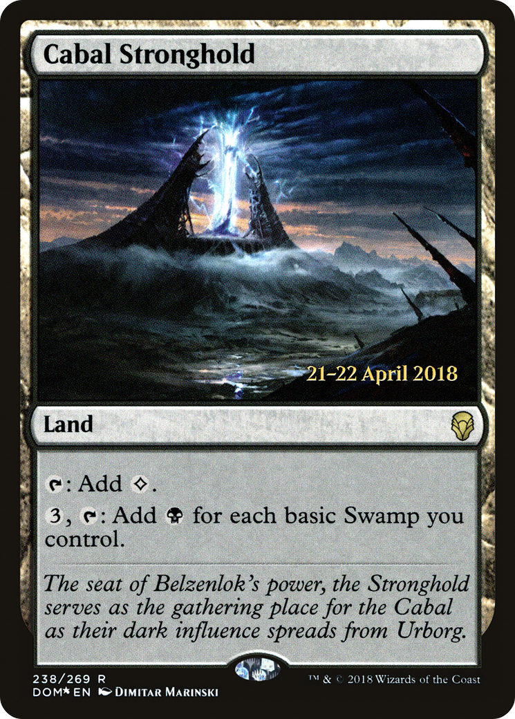 Cabal Stronghold (238) Foil - Dominaria Promos