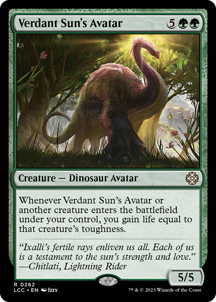 Verdant Sun's Avatar (262) - The Lost Caverns of Ixalan Commander