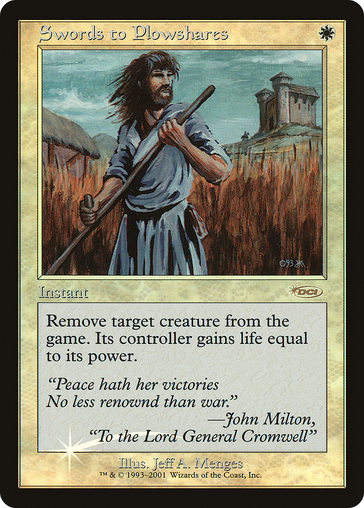 Swords to Plowshares Foil - Friday Night Magic 2001