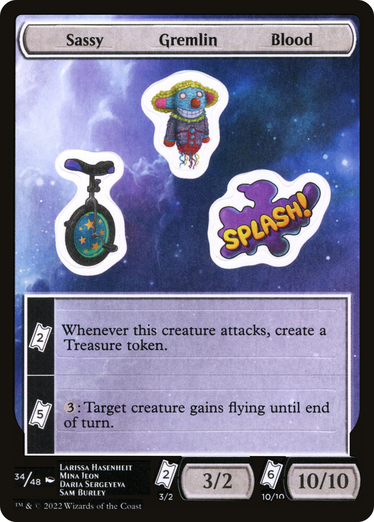 Sassy Gremlin Blood (034) - Unfinity Sticker Sheets