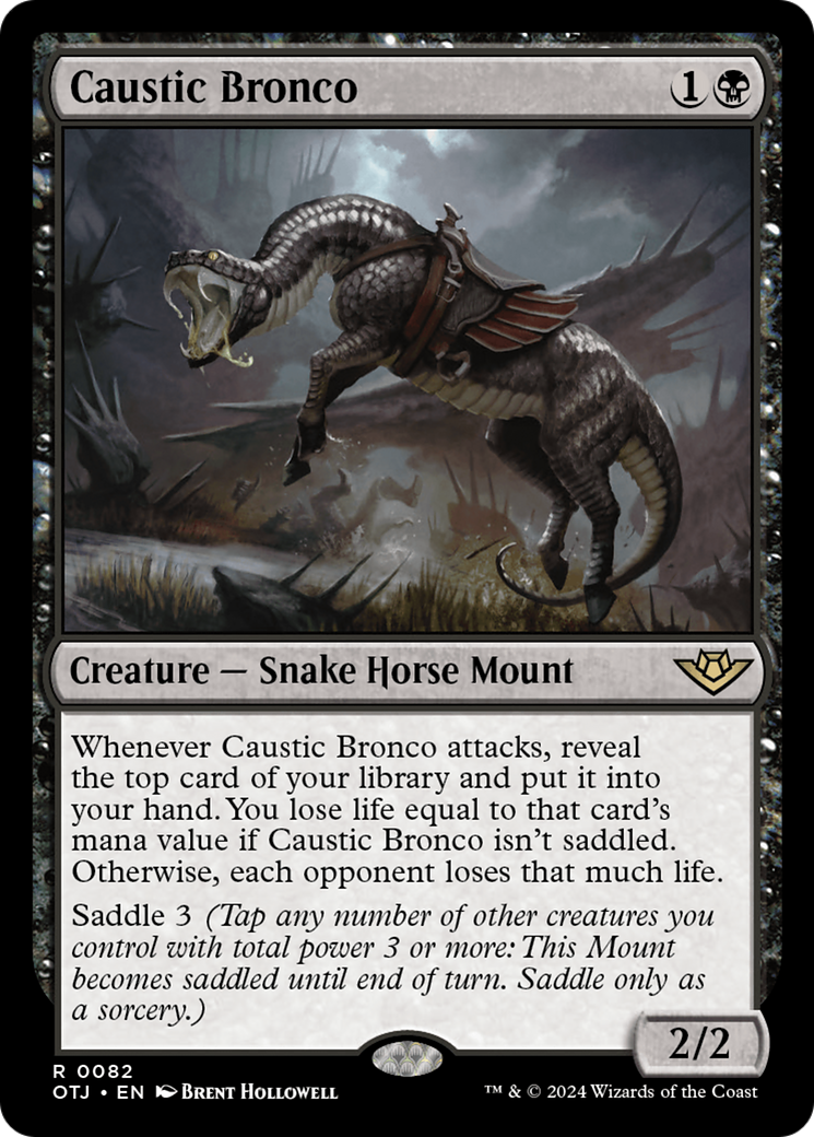 Caustic Bronco (082) Foil - Outlaws of Thunder Junction