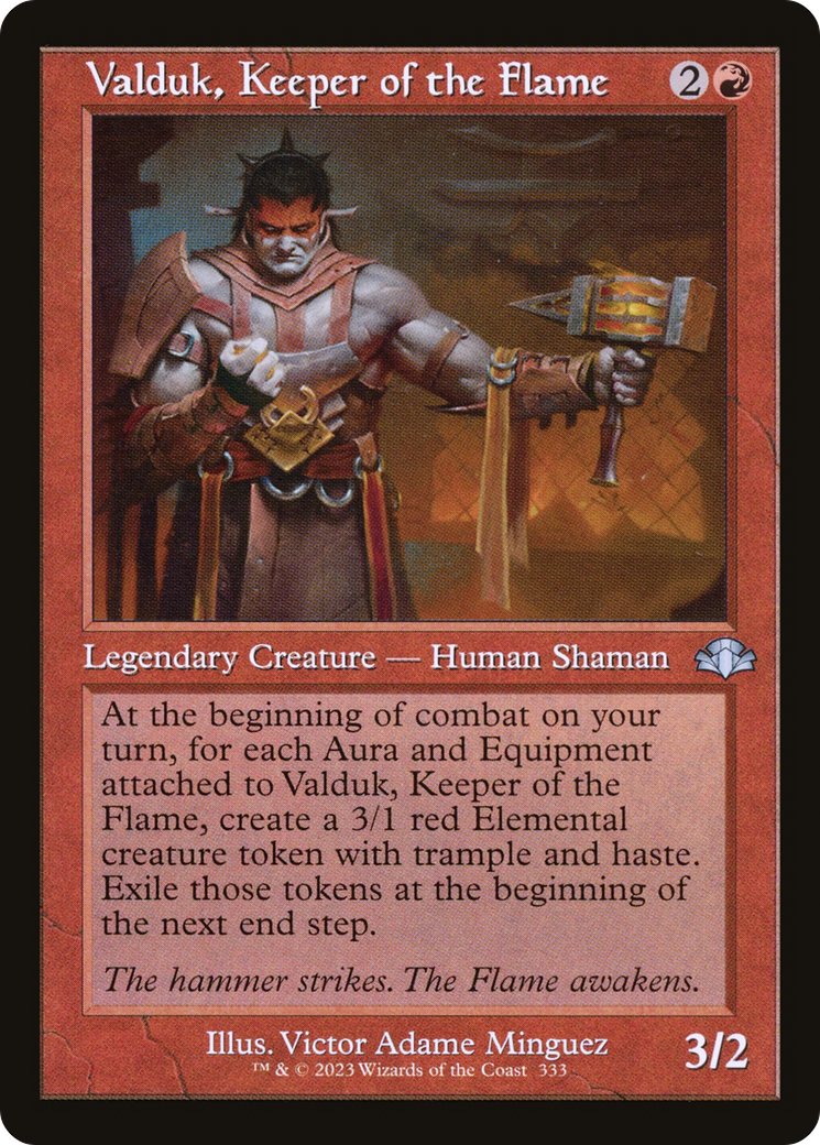Valduk, Keeper of the Flame (Retro) (333) - Dominaria Remastered