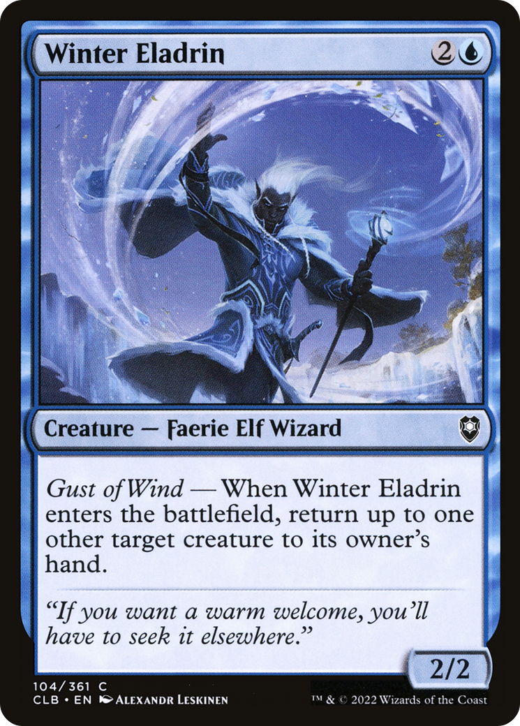 Winter Eladrin (104) Foil - Commander Legends: Battle for Baldur's Gate
