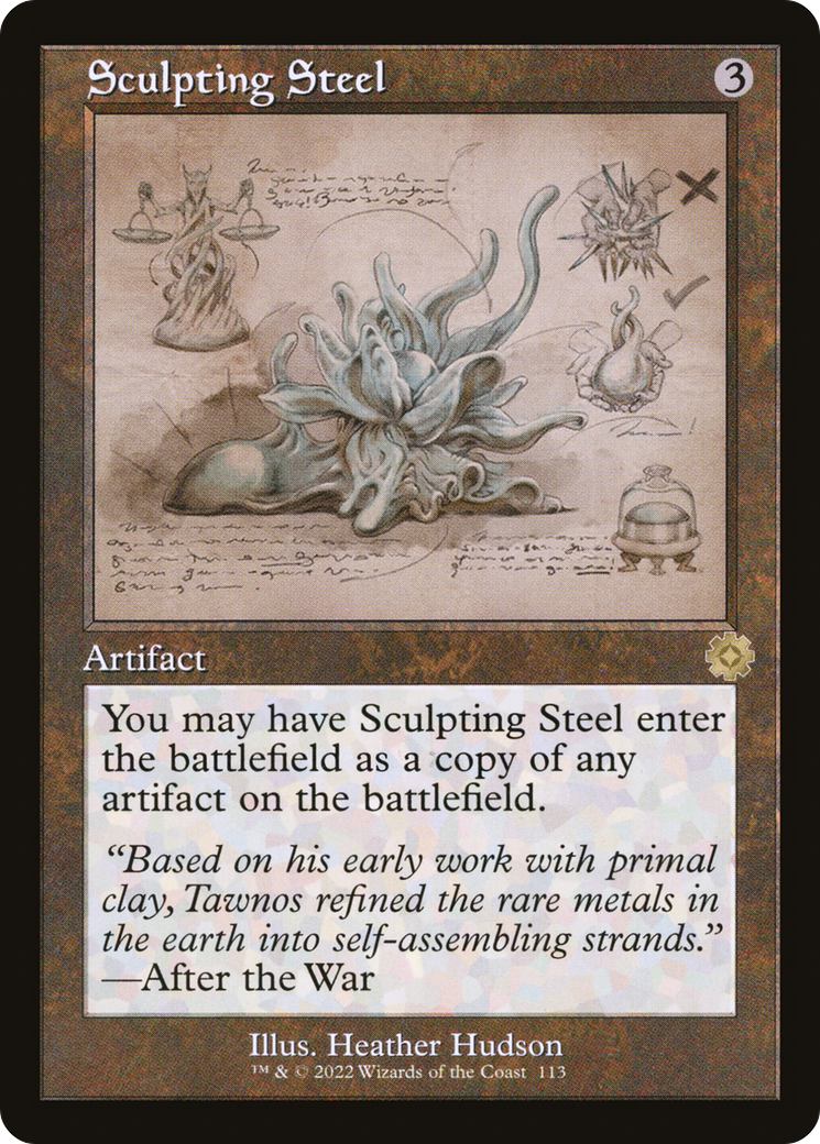 Sculpting Steel (Schematic) (Retro) (113) - The Brothers' War Retro Artifacts
