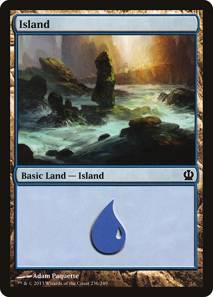 Island (236) Foil - Theros