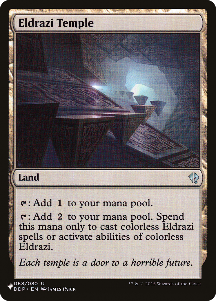 Eldrazi Temple (DDP-68) - The List