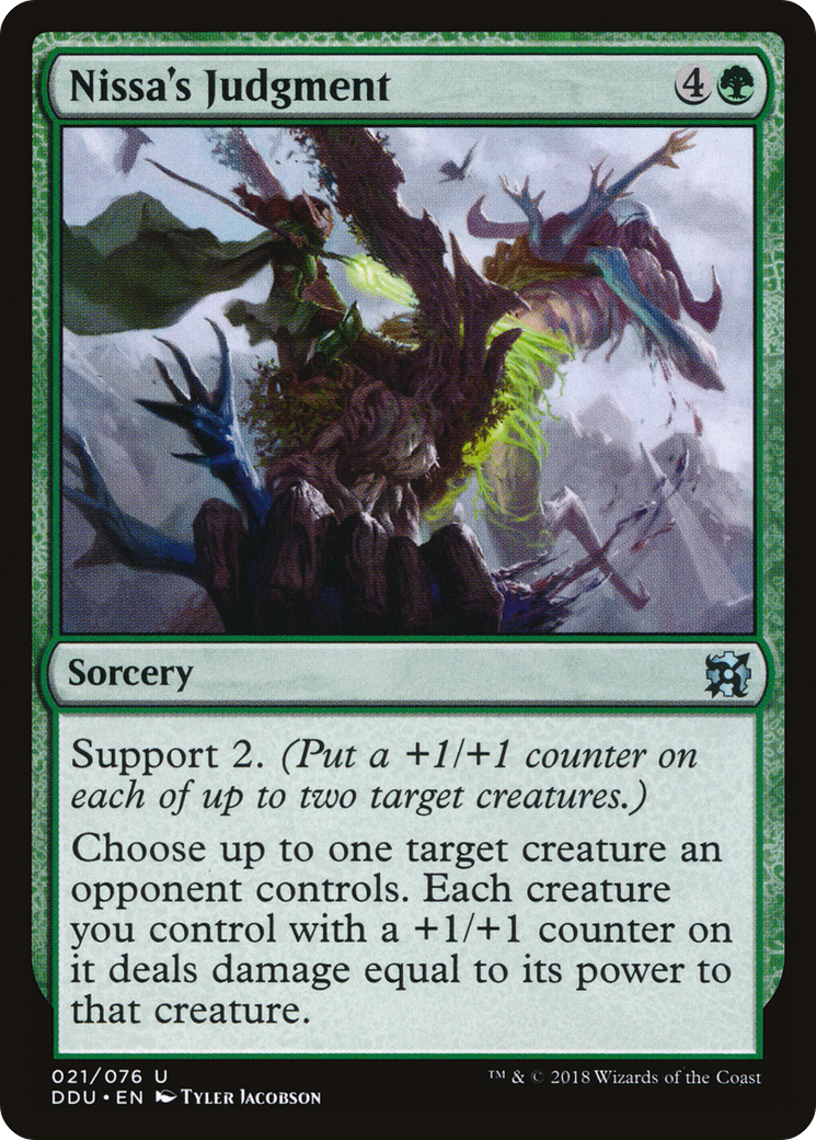 Nissa's Judgment (021) - Duel Decks: Elves vs. Inventors