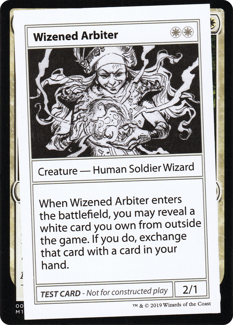 Wizened Arbiter (No PW Symbol) - Mystery Booster Playtest Cards 2021