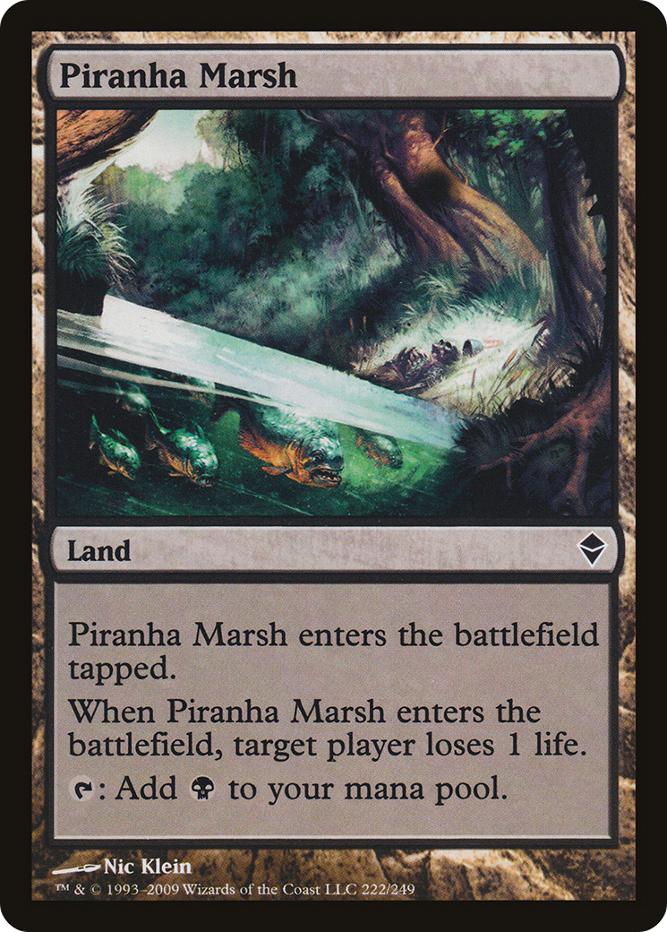 Piranha Marsh (222) Foil - Zendikar