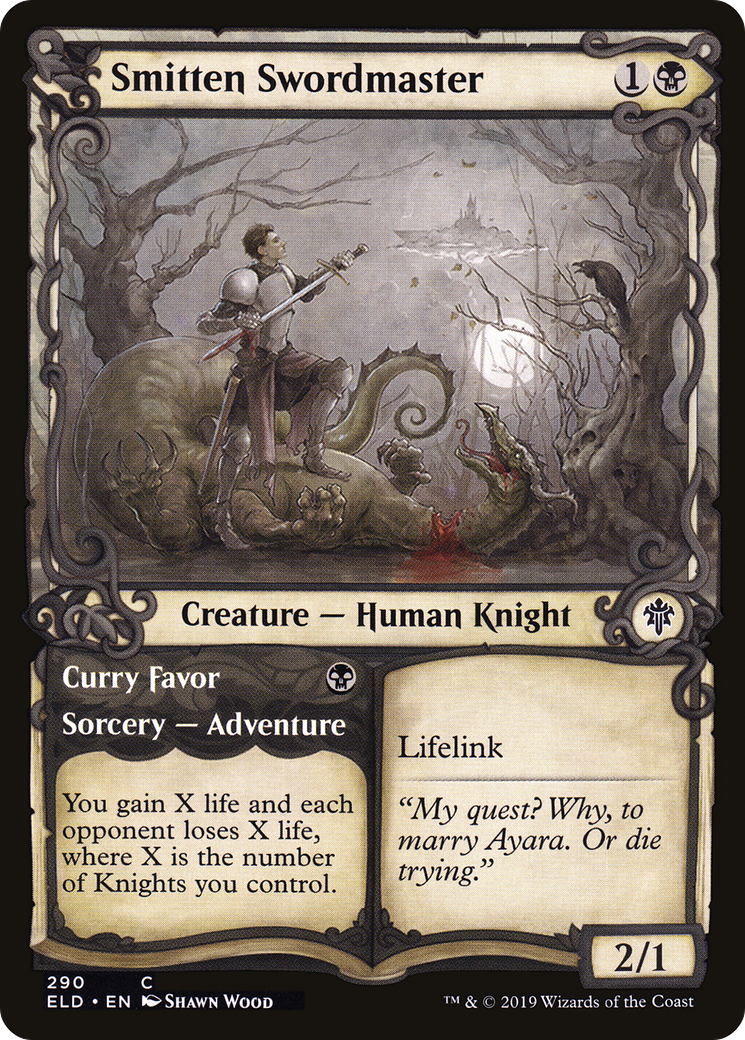 Smitten Swordmaster (Showcase) (290) Foil - Throne of Eldraine