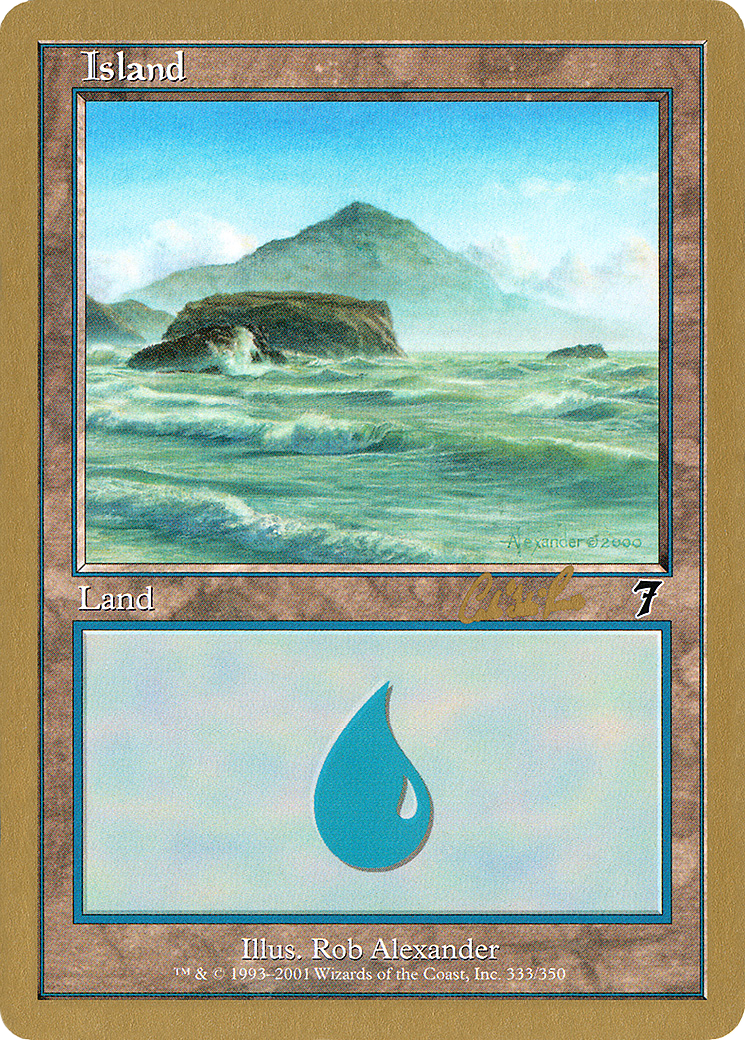 Island (333) - 2002 Carlos Romao (7ED) (Retro) - World Championship Decks 2002