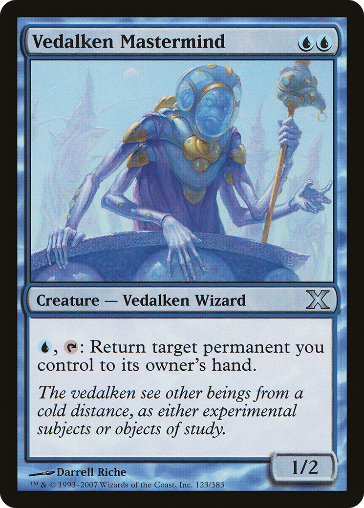 Vedalken Mastermind (123) Foil - Tenth Edition