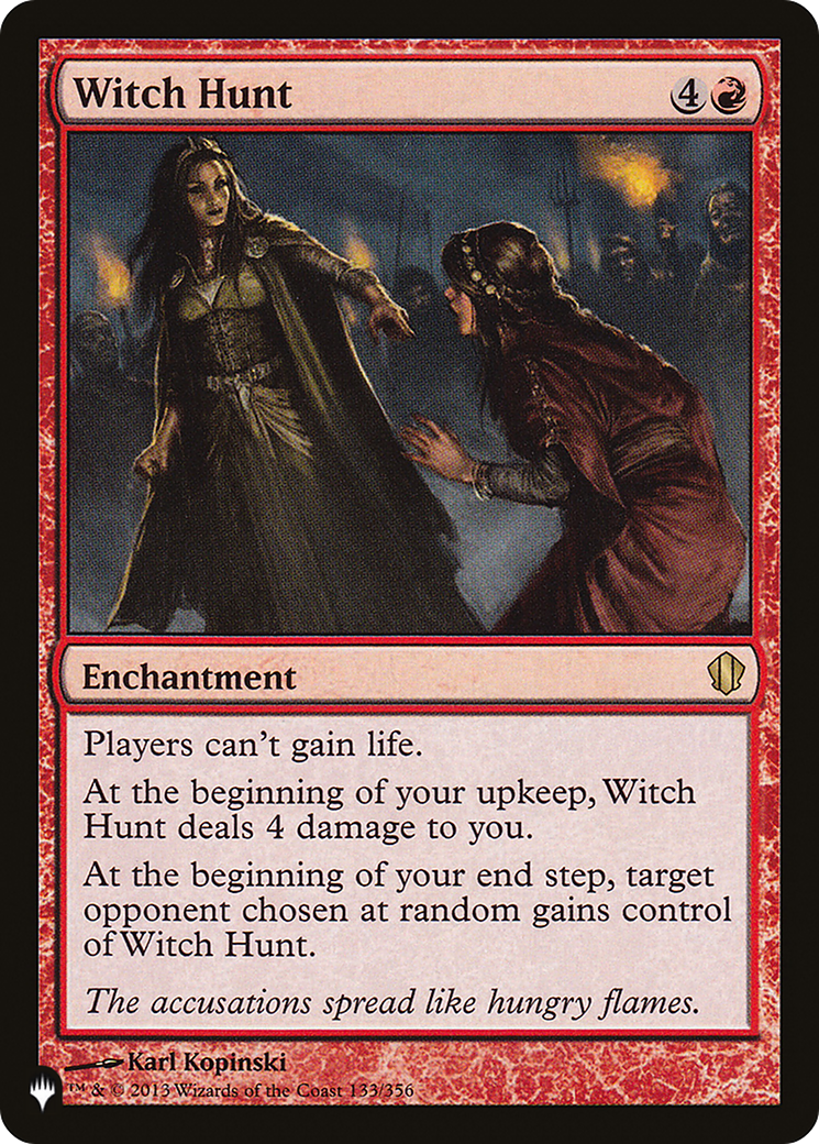 Witch Hunt (C13-133) - The List