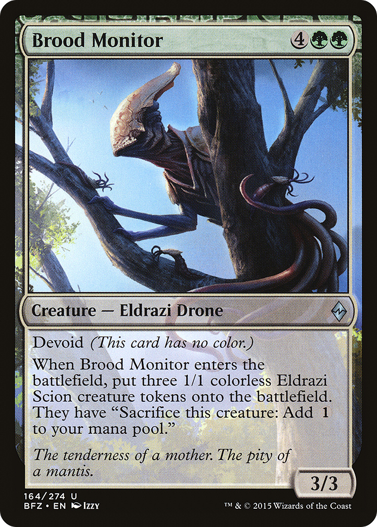 Brood Monitor (164) Foil - Battle for Zendikar