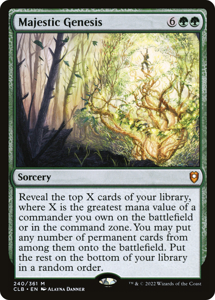Majestic Genesis (240) Foil - Commander Legends: Battle for Baldur's Gate