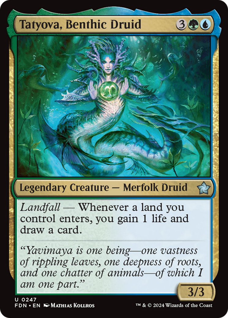 Tatyova, Benthic Druid (247) Foil - Foundations