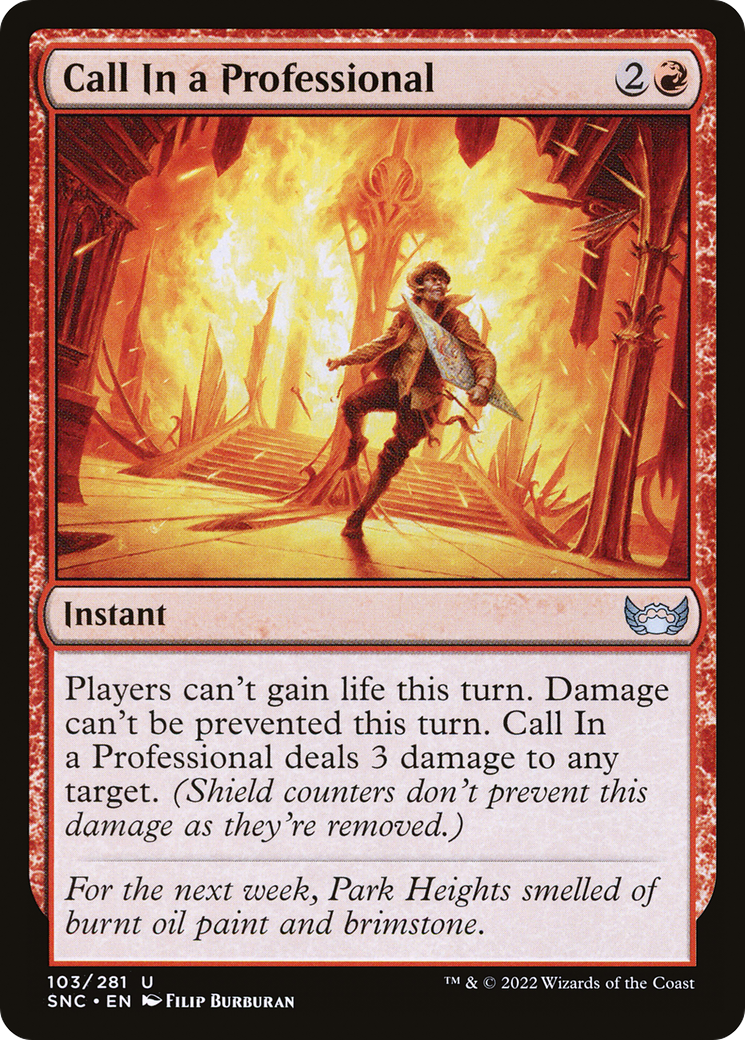 Call In a Professional (103) Foil - Streets of New Capenna