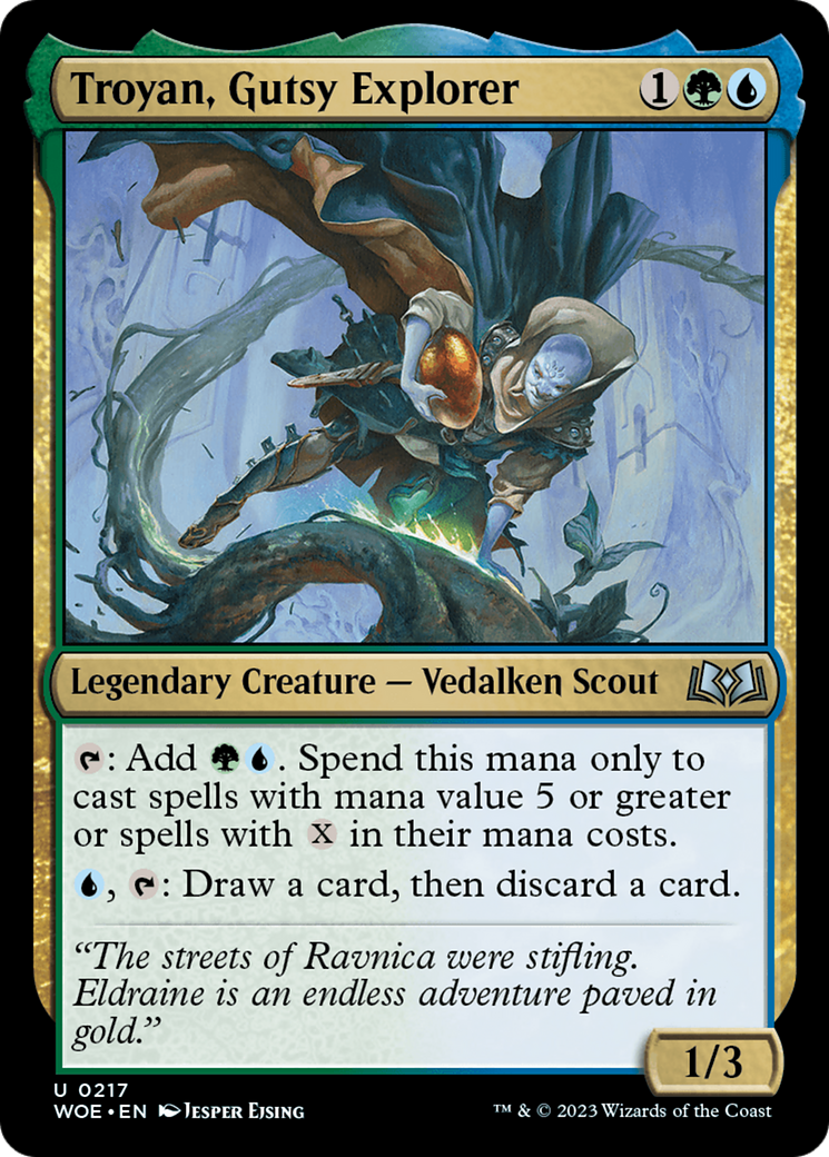 Troyan, Gutsy Explorer (217) Foil - Wilds of Eldraine
