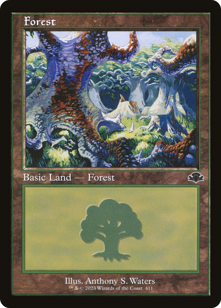 Forest (Retro) (411) Foil - Dominaria Remastered
