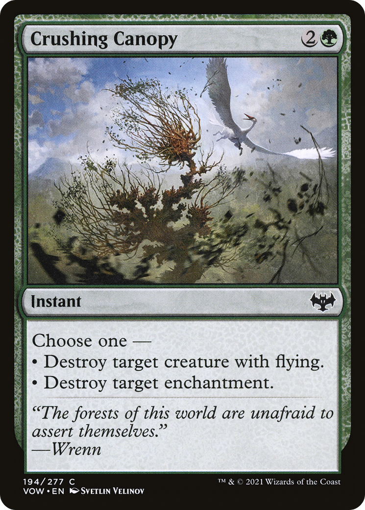 Crushing Canopy (194) Foil - Innistrad: Crimson Vow