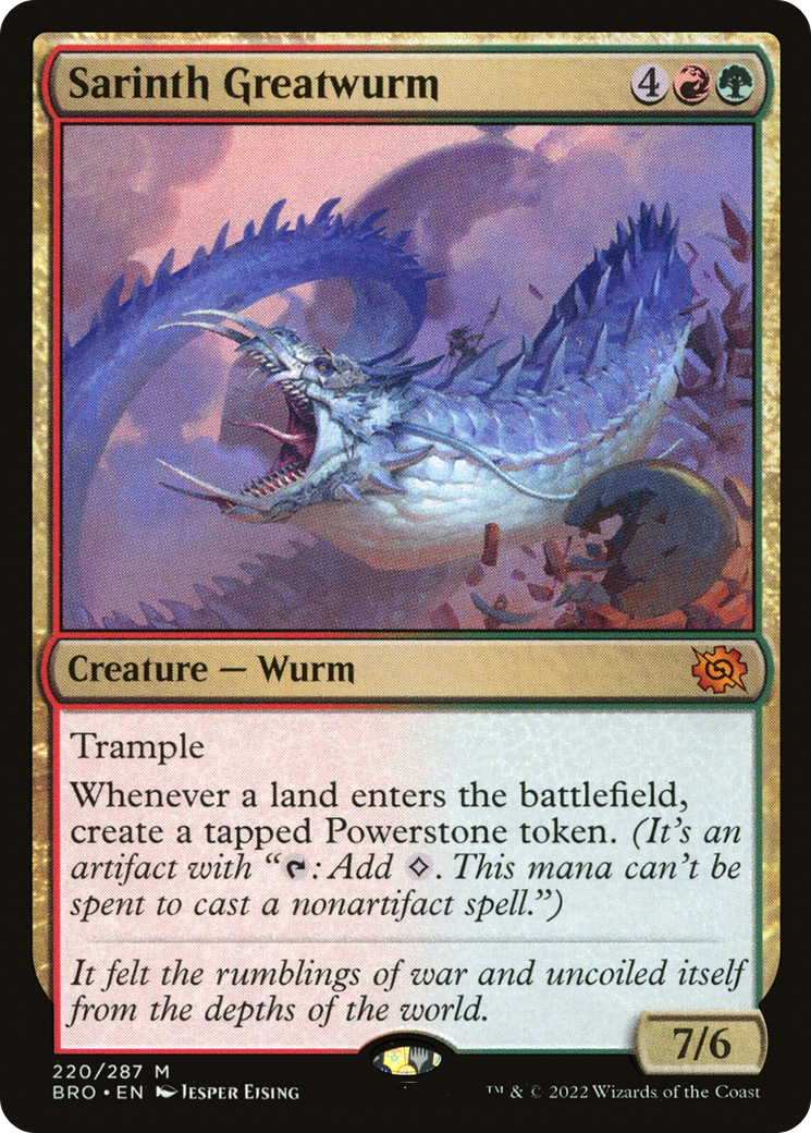 Sarinth Greatwurm (220) Foil - The Brothers' War