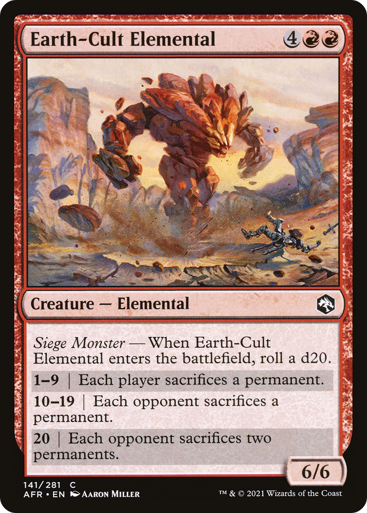 Earth-Cult Elemental (141) - Adventures in the Forgotten Realms Foil