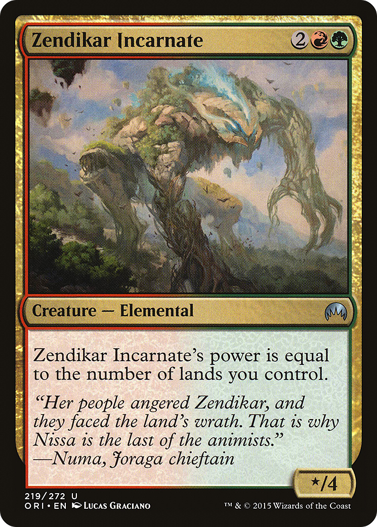 Zendikar Incarnate (219) - Magic Origins
