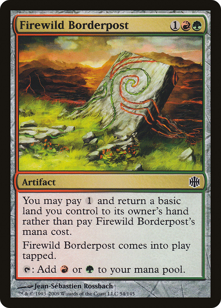 Firewild Borderpost (054) Foil - Alara Reborn