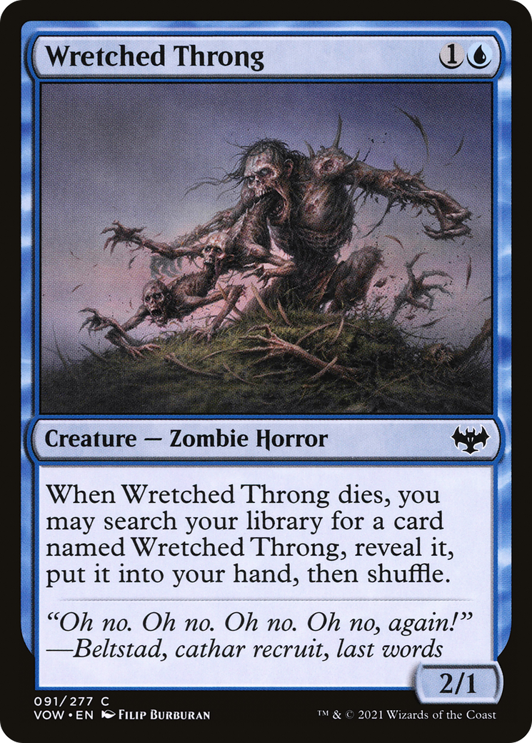 Wretched Throng (091) Foil - Innistrad: Crimson Vow