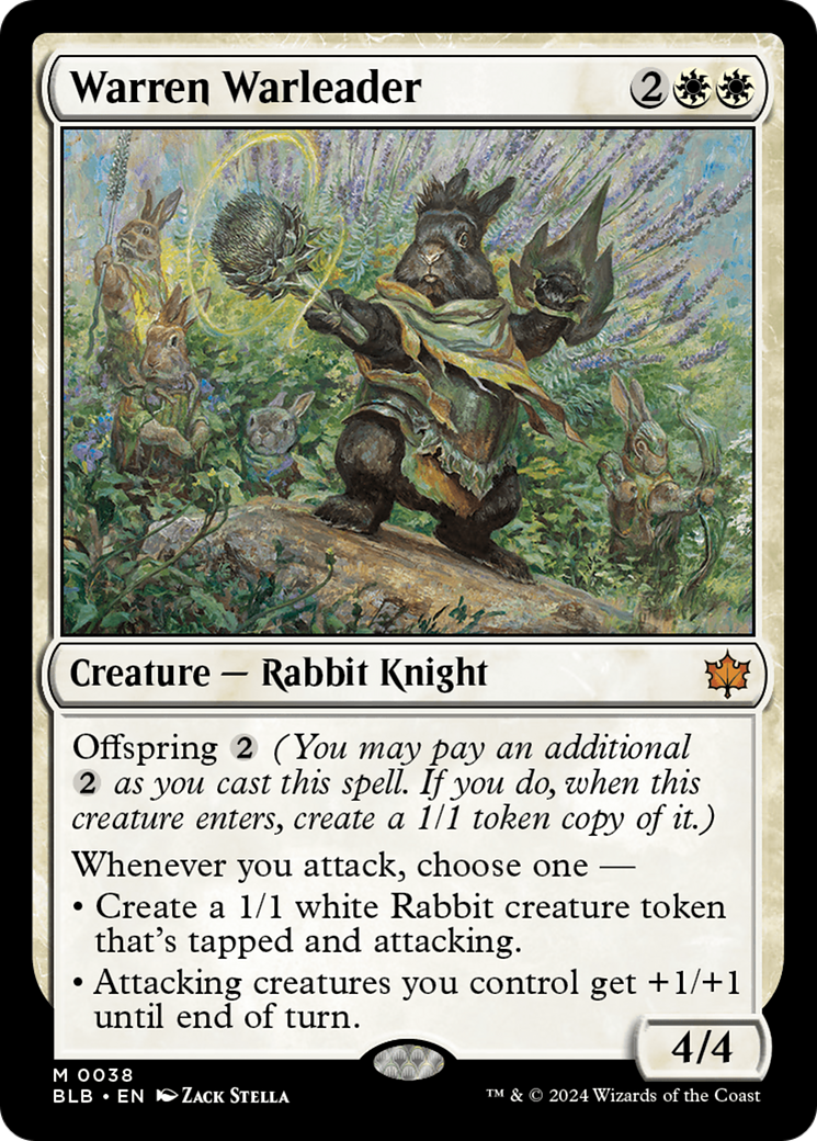 Warren Warleader (038) Foil - Bloomburrow