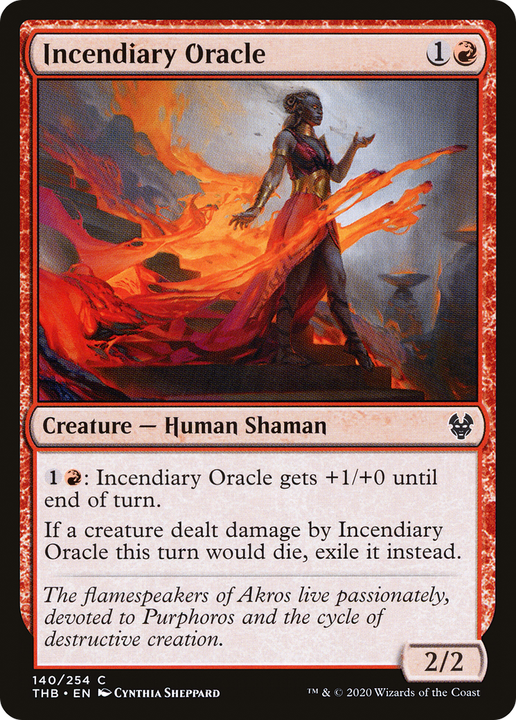 Incendiary Oracle (140) Foil - Theros Beyond Death