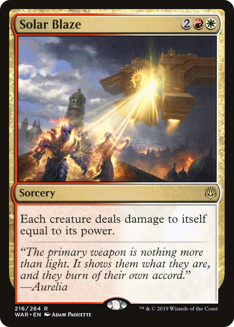 Solar Blaze (216) - War of the Spark