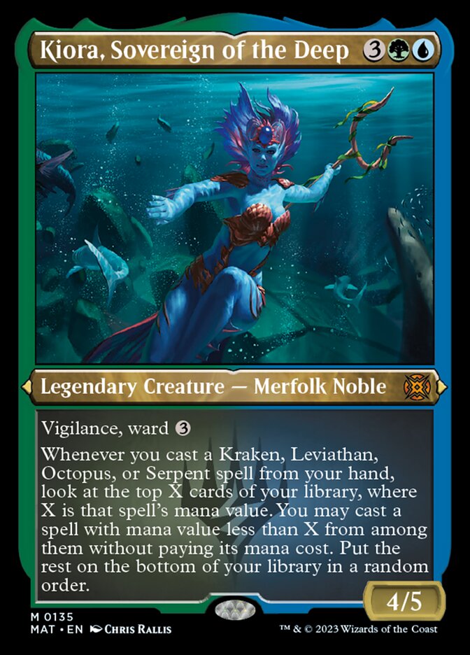 Kiora, Sovereign of the Deep (135) Etched - March of the Machine: The Aftermath