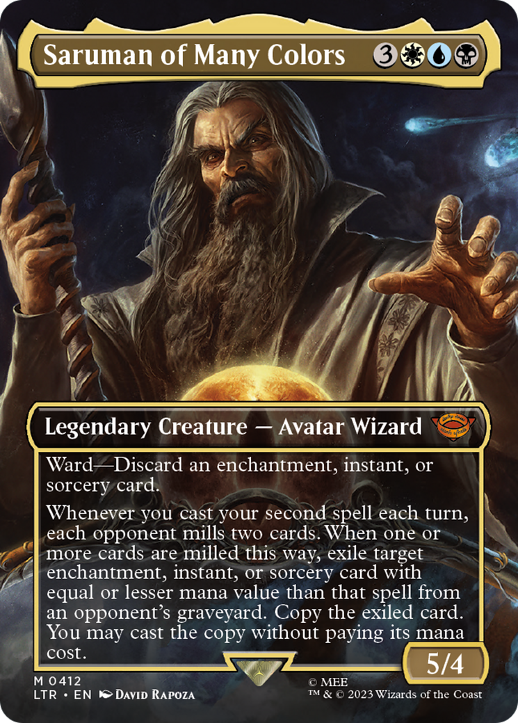 Saruman of Many Colors (Borderless) (412) - The Lord of the Rings: Tales of Middle-earth