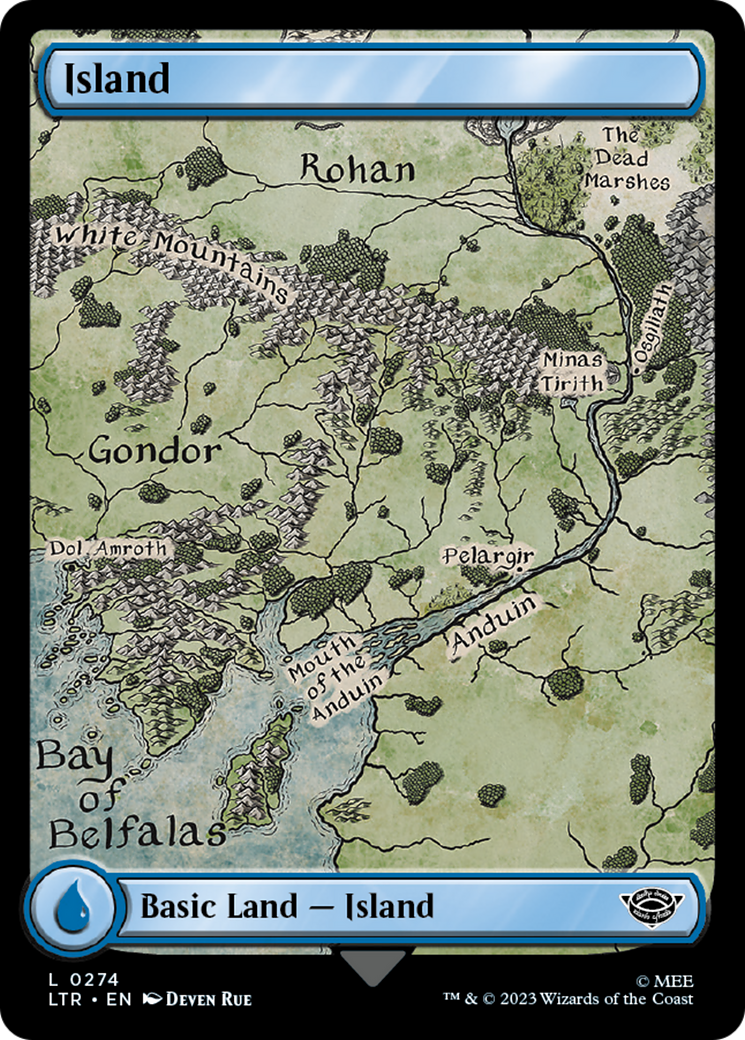 Island (274) Foil - The Lord of the Rings: Tales of Middle-earth