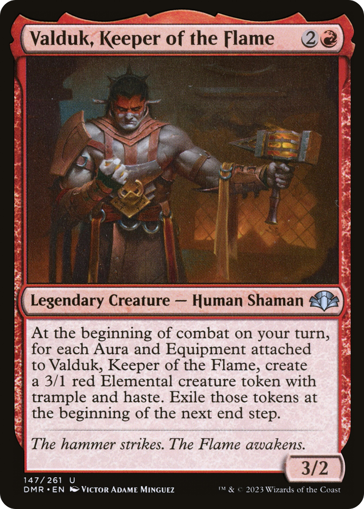Valduk, Keeper of the Flame (147) Foil - Dominaria Remastered