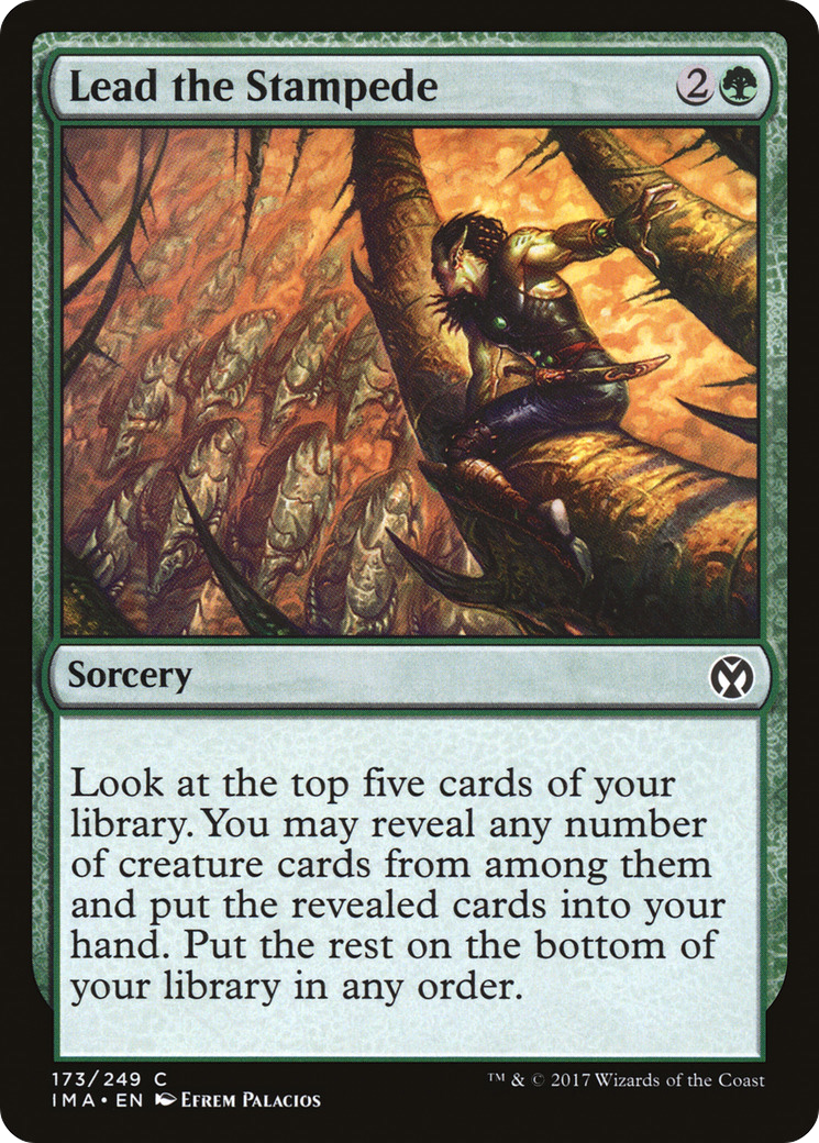 Lead the Stampede (173) Foil - Iconic Masters