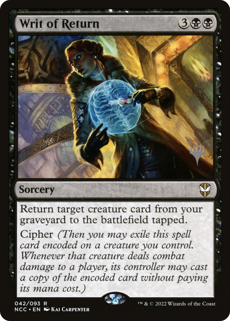 Writ of Return (042) Foil - New Capenna Commander Promos