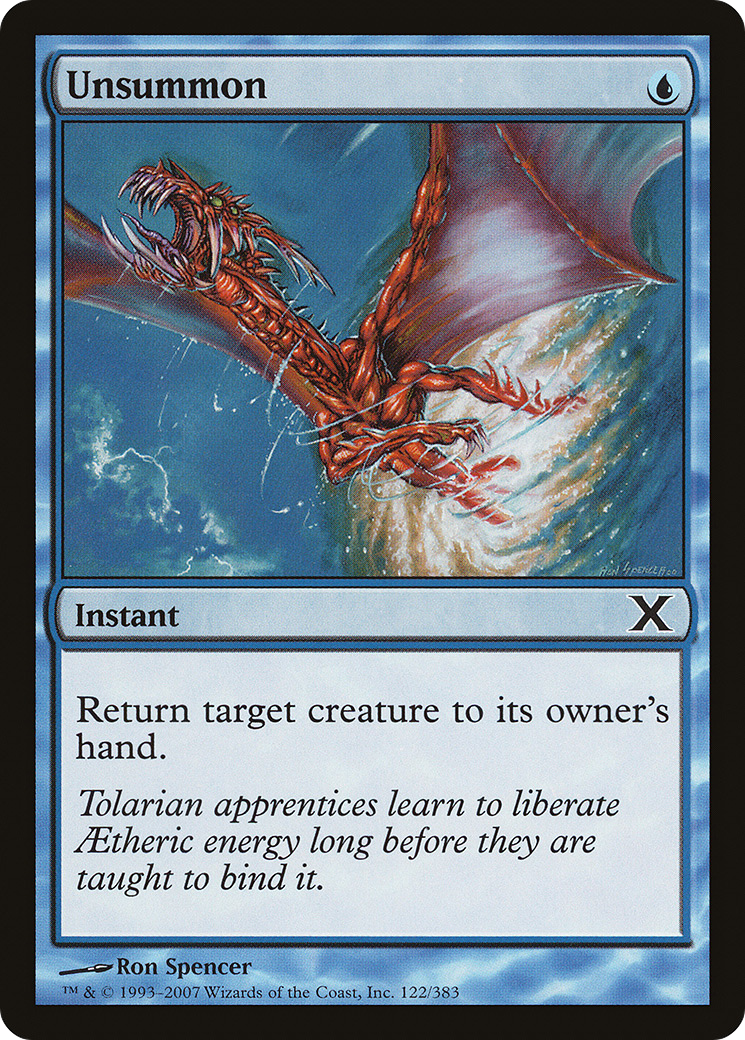 Unsummon (122) Foil - Tenth Edition