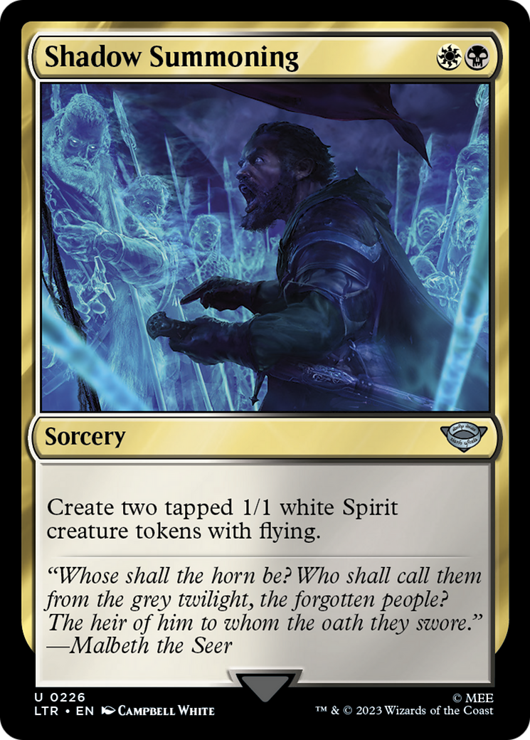 Shadow Summoning (226) Foil - The Lord of the Rings: Tales of Middle-earth
