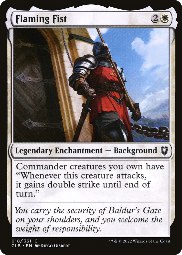 Flaming Fist (018) Foil - Commander Legends: Battle for Baldur's Gate