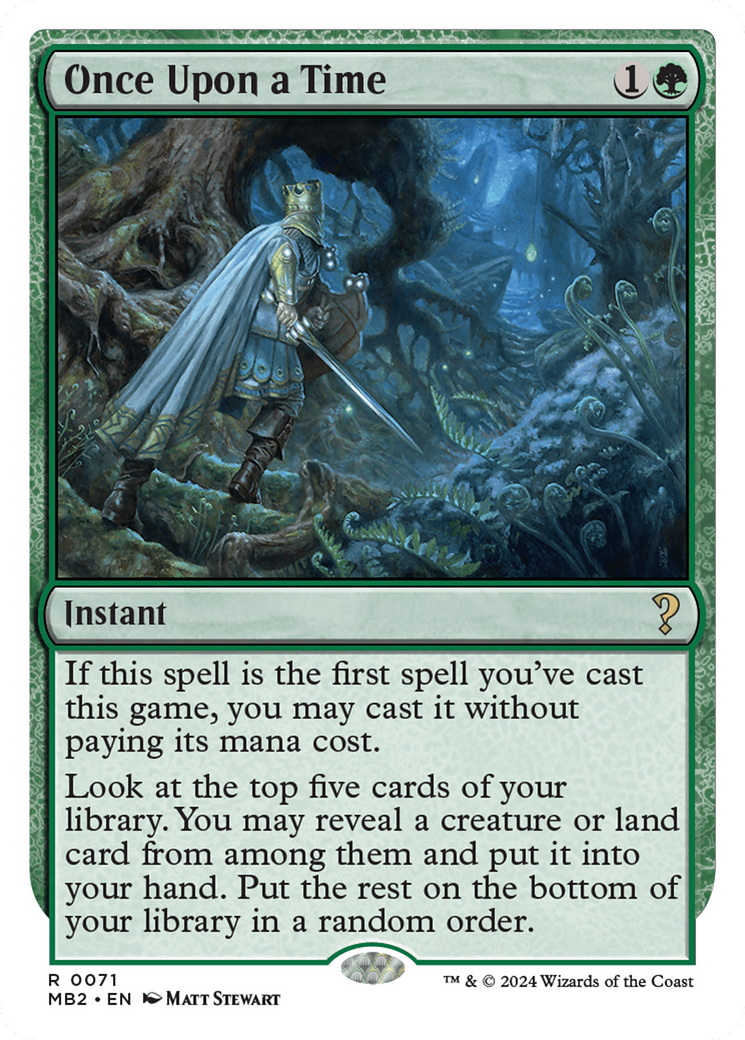 Once Upon a Time (White Border) (071) - Mystery Booster 2