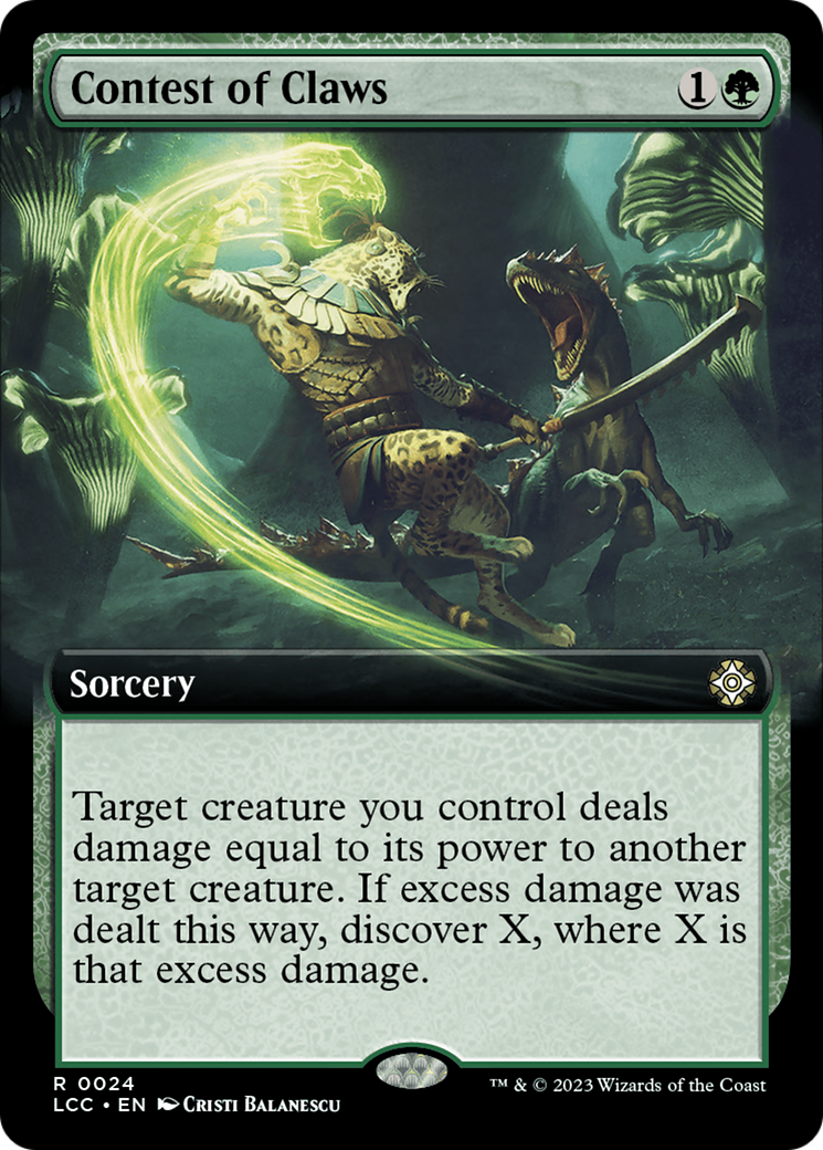 Contest of Claws (Extended Art) (024) Foil - The Lost Caverns of Ixalan Commander