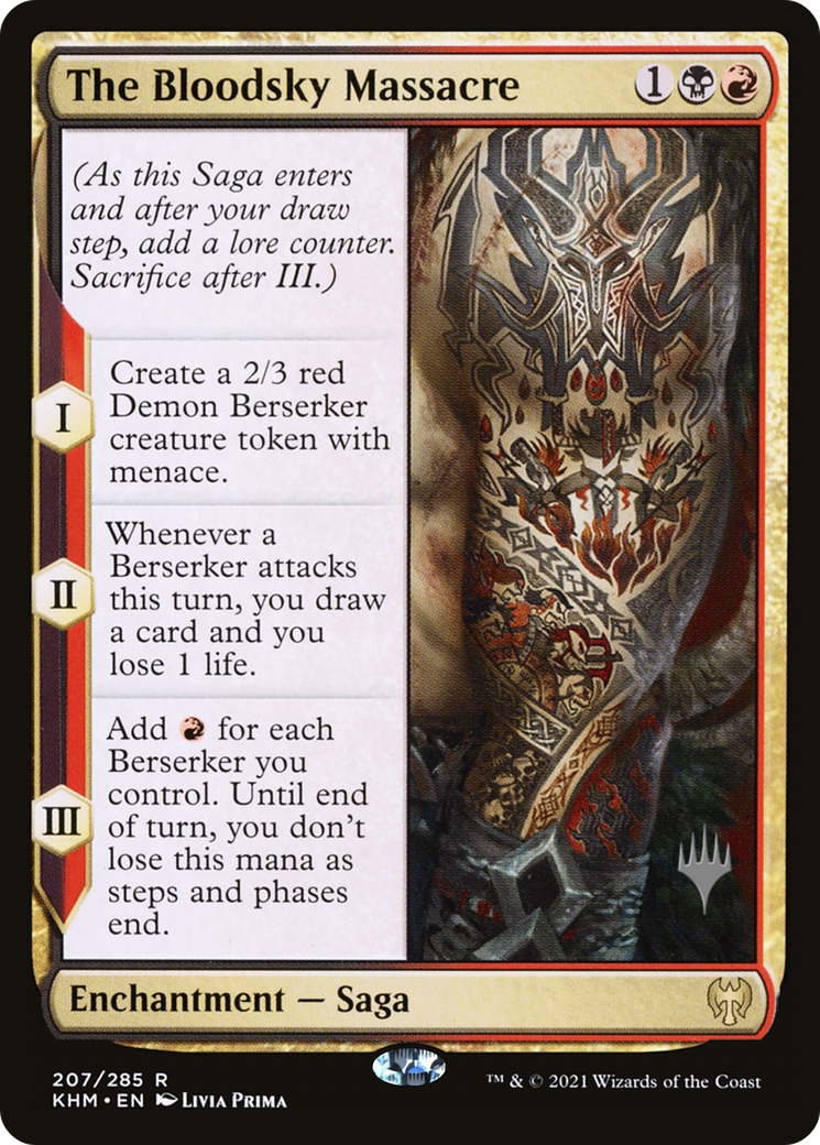 The Bloodsky Massacre (207p) Foil - Kaldheim Promos