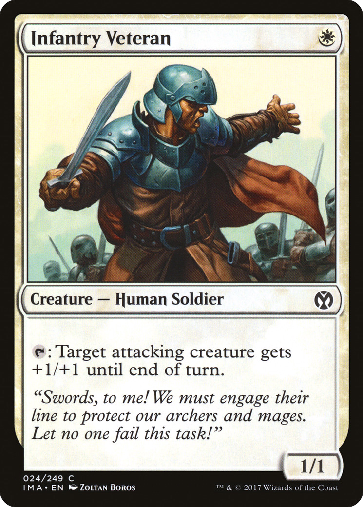 Infantry Veteran (024) Foil - Iconic Masters