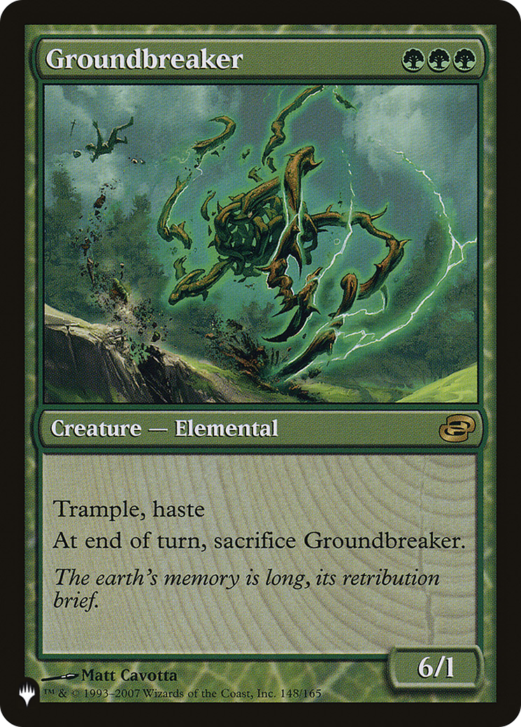 Groundbreaker (PLC-148) - The List
