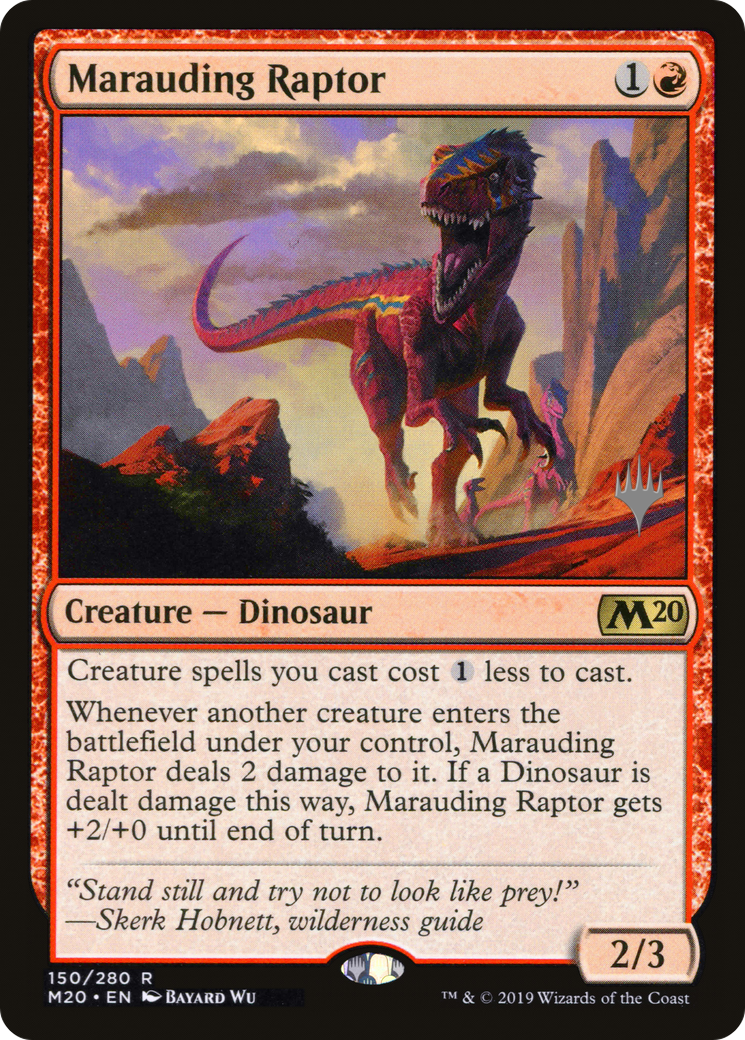 Marauding Raptor (150) - Core Set 2020 Promos