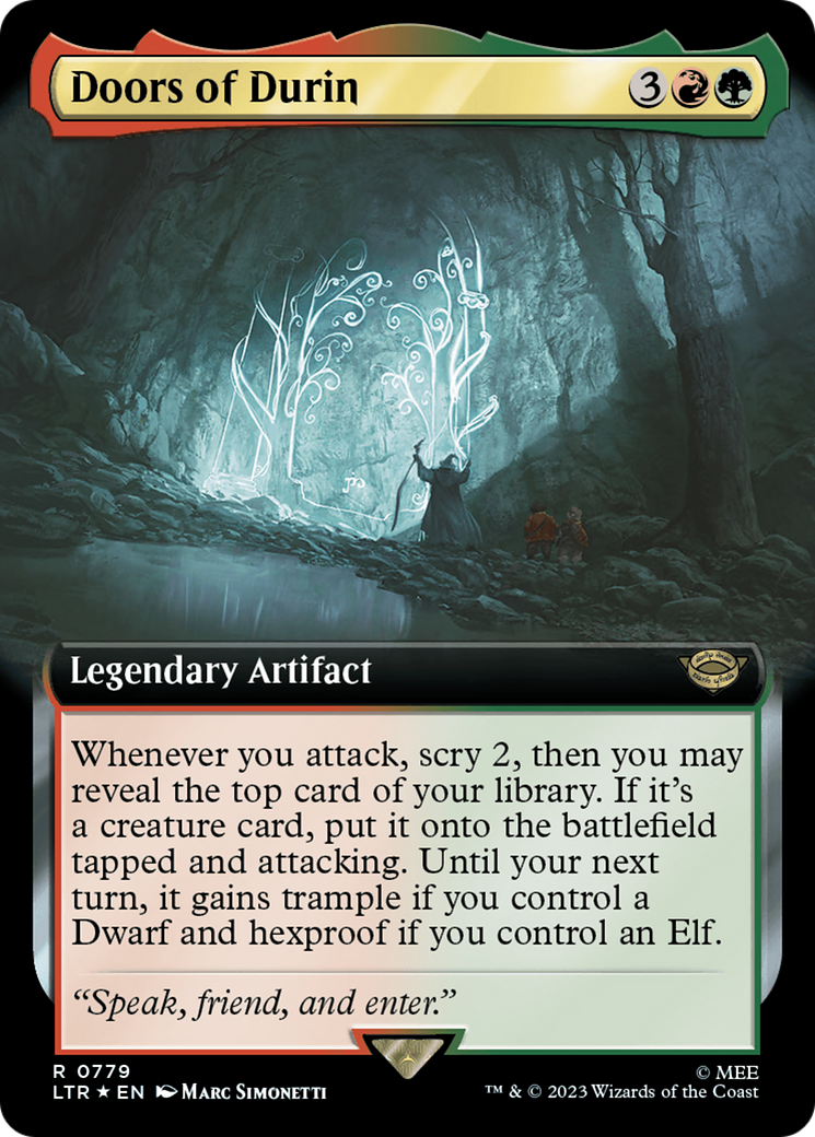 Doors of Durin (Extended Art) (779) Foil - The Lord of the Rings: Tales of Middle-earth