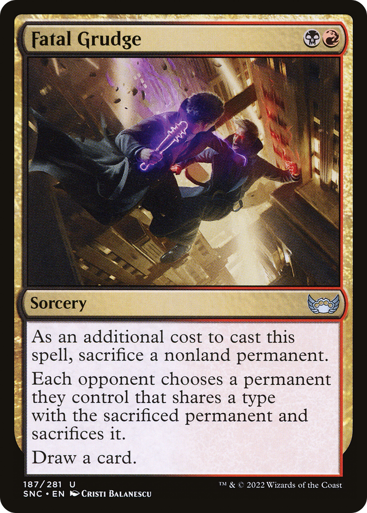 Fatal Grudge (187) Foil - Streets of New Capenna